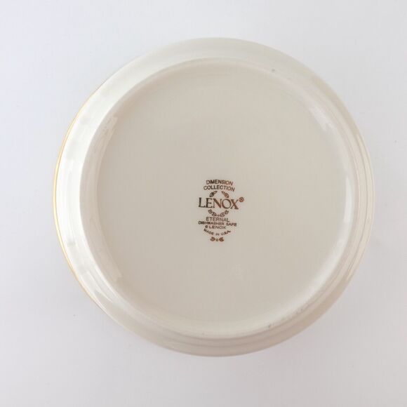 Eternal by Lenox USA Fruit Dessert Sauce Bowl GOLD TRIM - Picture 10 of 11